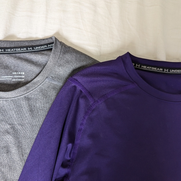 🏃‍♂️ Men's Underarmour Heatgear Exercise Compression Tops - Picture 2 of 4